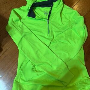 Nike Neon Green Quarter-Zip Dri-FIT Pullover